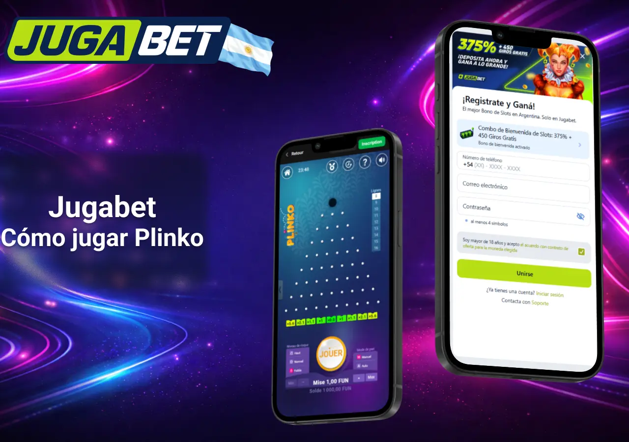 Jugabet Argentina cómo jugar Plinko paso a paso en la app y casino online